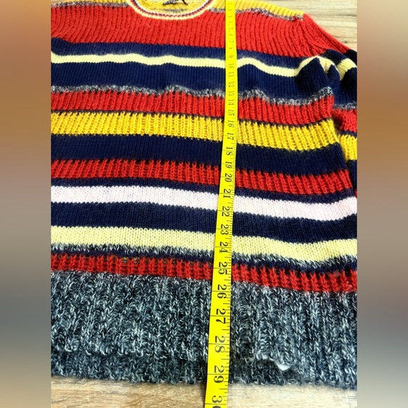 Alexa Chung Sweater Womens Striped Mohair Blend Oversized Long Sleeve Pullover S - Picture 9 of 10